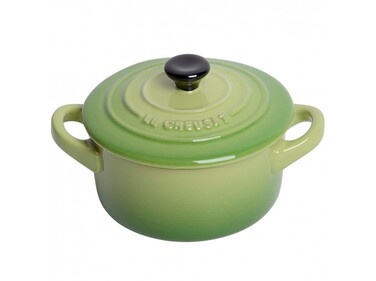 Мини-кокотница с крышкой 10 см, зеленая Palm Le Creuset