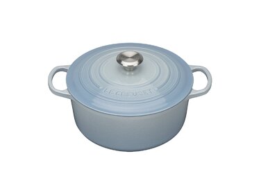 Кастрюля / жаровня с крышкой 26 см, голубой океан Signature Le Creuset