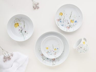 Столовый сервиз фарфоровый на 2 человека 10 предметов Allround Series Meadow Flowers CreaTable