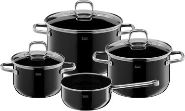 Набор кастрюль 4 предмета Black Elegance Line Silit
