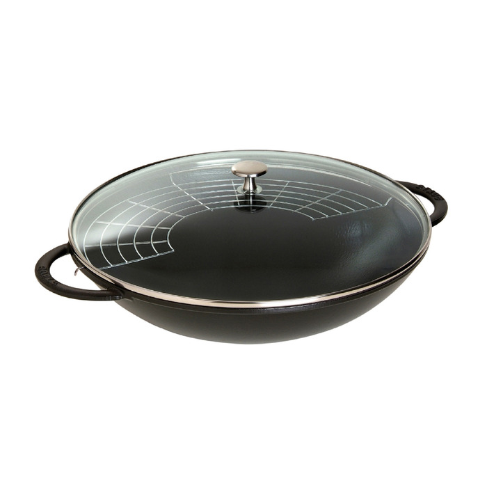 Staub Вок со стеклянной крышкой 37 см черный Staub 35750₽