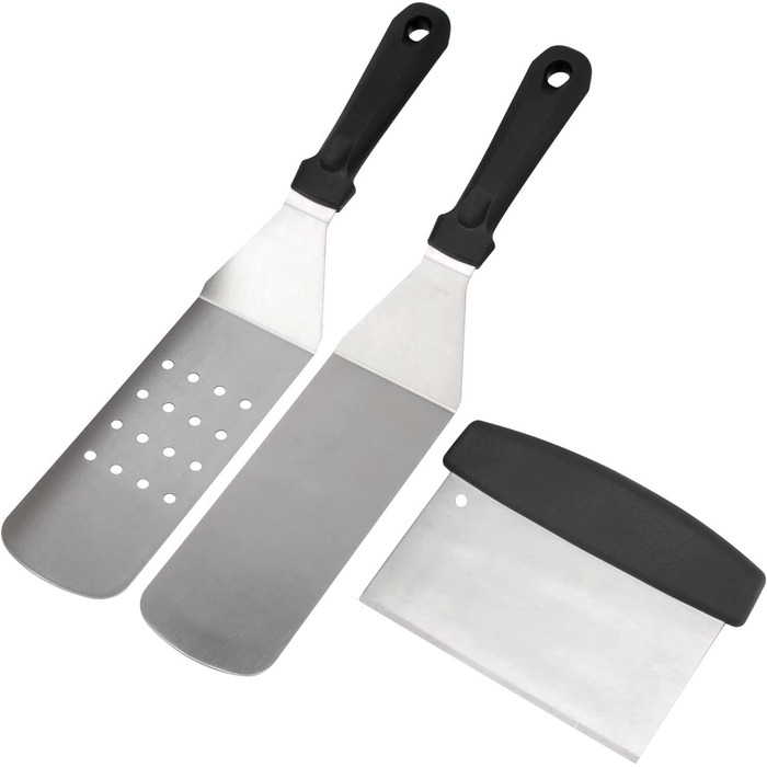 Пластина для гриля WELL GRILL 30x40 см из нержавеющей стали с набором лопаток для гриля
