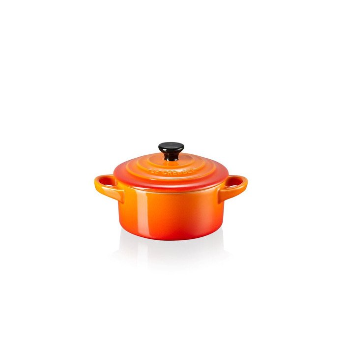 Мини-кокотница 9 см оранжевая Flame Le Creuset