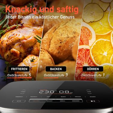 Аэрофритюрница 6 л 1725 Вт Darkgray Turboblaze XXL COSORI