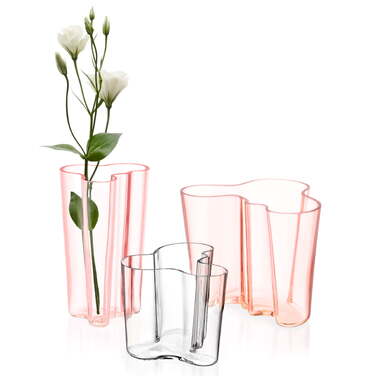 Ваза 25,1х19х20 см синяя Aalto Iittala