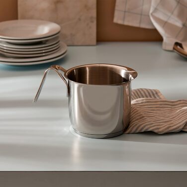 Ковш для молока 14 см 1,9 л металлик Pots & Pans Alessi