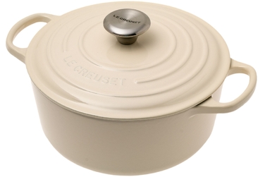 Кастрюля / жаровня с крышкой 24 см, жемчужный Le Creuset