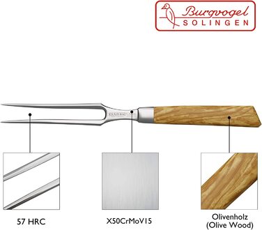 Вилка для мяса 15 см Oliva Line Burgvogel Solingen