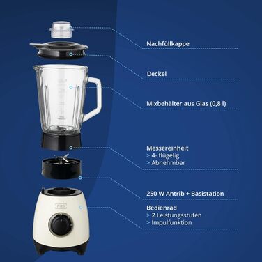 Мини-блендер 250 Вт Cream KHG