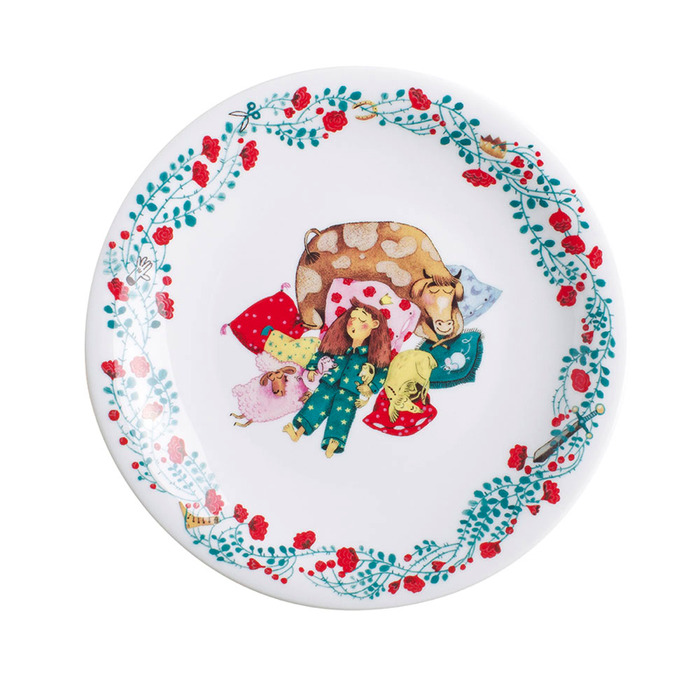 Тарелка детская 21,5 см плоская, Спящая красавица Kiddie Tableware Kahla