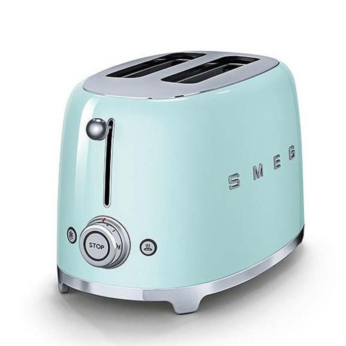 Тостер на 2 ломтика TSF01BLEU, черный, Smeg