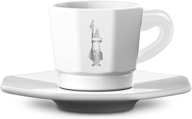 Набор из 4 чашек для кофе с блюдцами Bialetti