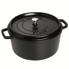 Кокот круглый 30 см, черный Staub