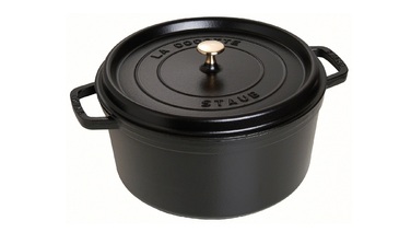 Кокот круглый 20 см, черный Staub