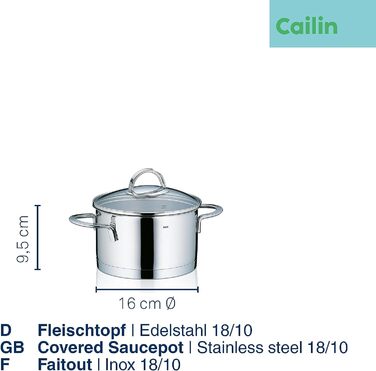 Кастрюля 1,7 л kela