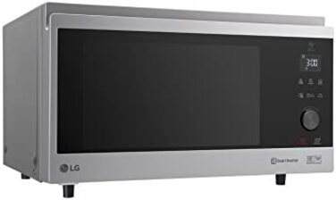 Многофункциональная микроволновая печь LG Electronics NeoChef MJ 3965 ACS / 1100 Вт/ 39 л / 4 в 1: пароварка, гриль, духовка, печь