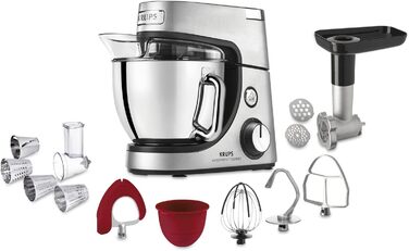 Кухонный комбайн 4.6 л 1100 Вт, 8 скоростей, серебристый Master Perfect Gourmet KA631D Krups