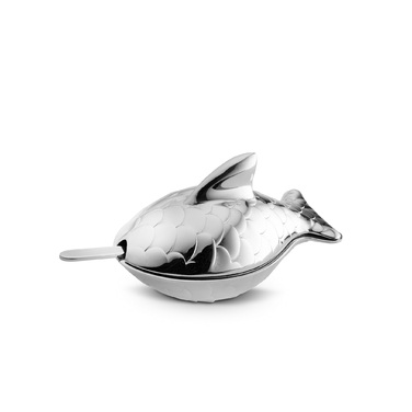 Солонка с ложкой 7,4x4,5x4,2 см Colombina Fish Alessi