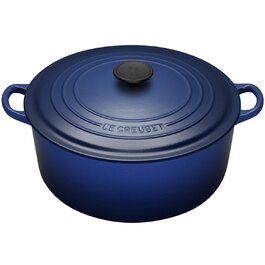 Кастрюля / жаровня 30 см, синий Le Creuset 