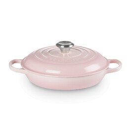 Кастрюля низкая 2,2 л розовая Shell Pink Le Creuset