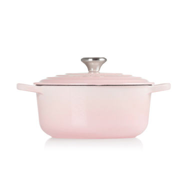 Кастрюля круглая 2,4 л розовая Shell Pink Le Creuset