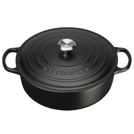 Жаровня для ризотто круглая 30 см черная Le Creuset