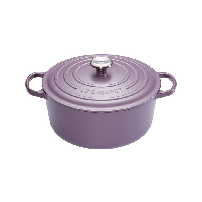 Le Creuset Кастрюля жаровня с крышкой 26 см аметист Signature Le Creuset 57980₽