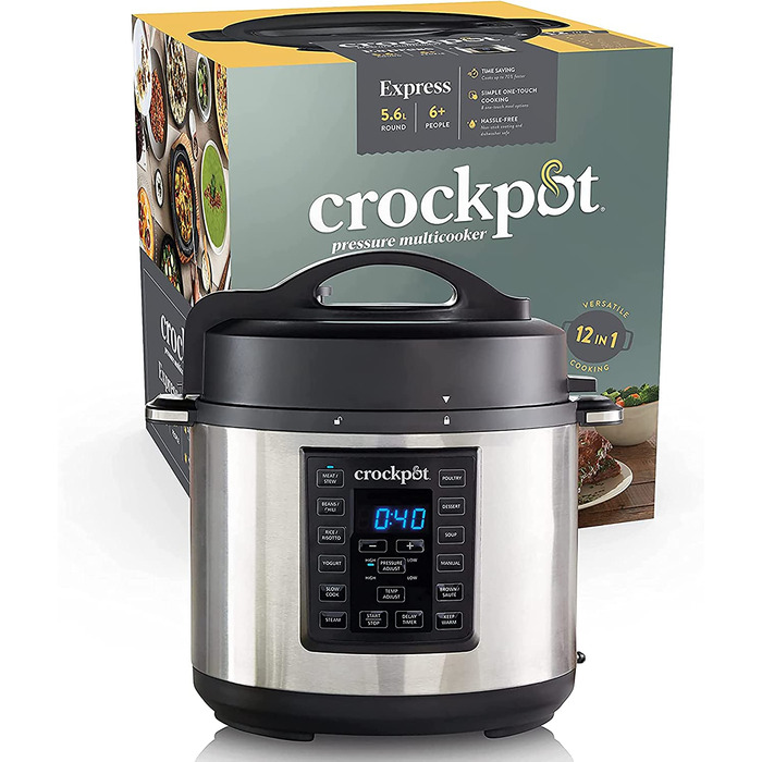 Мультиварка Crock-Pot CSC051X 12-в-1 / 1000 Вт / 5.6 л / нержавеющая сталь