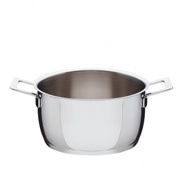 Кастрюля с двумя ручками 16 см 1,6 л металлик Pots & Pans Alessi