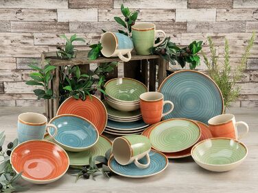 Столовый сервиз из керамогранита на 6 человек 24 предмета Country Series CreaTable