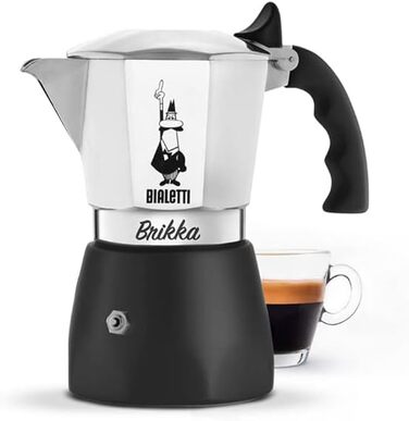 Кофеварка для эспрессо на 2 чашки Brikka Bialetti