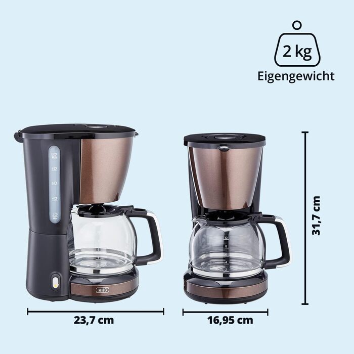 Кофемашина 1,25 л 1000 Вт Mokko Black KHG