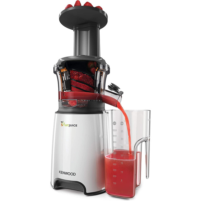 Соковыжималка Kenwood PureJuice JMP600WH / 150 Вт / нержавеющая сталь / белый