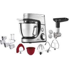 Кухонный комбайн 4.6 л 1100 Вт, 8 скоростей, серебристый Master Perfect Gourmet KA631D Krups