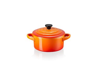 Мини-кокотница 9 см оранжевая Flame Le Creuset