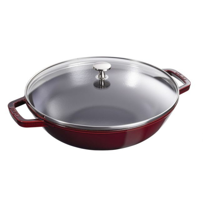 Staub Вок со стеклянной крышкой 30 см гранат Staub 45500₽