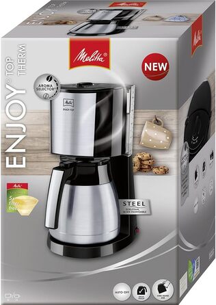 Фильтр-кофеварка на 10 чашек, черная Enjoy Toptherm Melitta