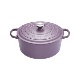 Кастрюля / жаровня с крышкой 26 см, аметист Signature Le Creuset