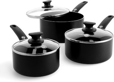 Набор кастрюль 3 предмета Cambridge Black GreenPan