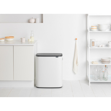 Мусорный бак 2х30 л белый Bo Touch Bin Brabantia