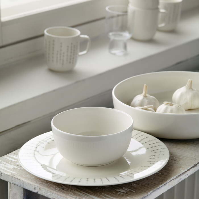 Тарелка глубокая Ø 22 см белая Sarjaton Iittala