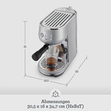 Кофеварка 1.38 л 1560 Вт, матовая сталь Bambino Portafilter ‎SES450 Sage Appliances