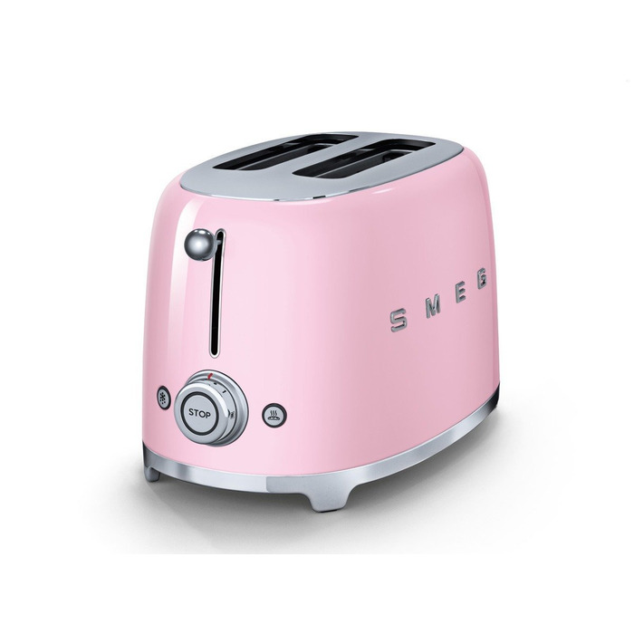 Тостер на 2 ломтика  TSF01PKEU, розовый, Smeg