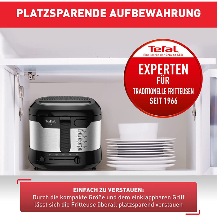 Фритюрница Tefal Uno M FF215D / 1,8 л / 1470 Вт