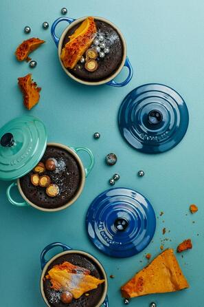 Мини-кастрюля / жаровня 10 см Metallic Deep Teal Le Creuset